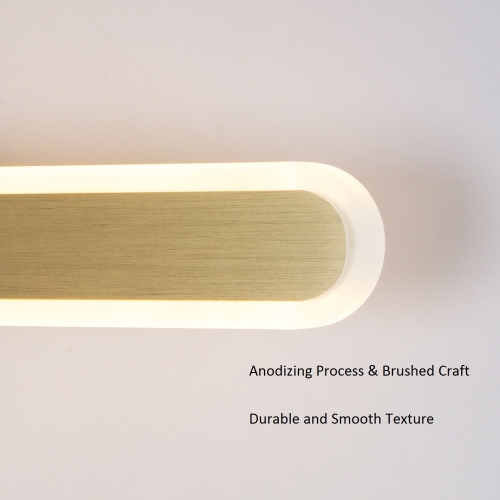 Tubicen LED Dimmable Linear Vanity Light, 21.6"L Modern Bathroom Light Fixture, 360° Angle Lighting Bath Vanity Bar Light, 10W Wall Sconce Lighting