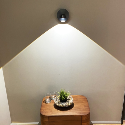 Tubicen Rotatable Wall Sconce Light, 8W Integrated LED Dimmable Wall Lamp, Angel Adjustable Modern Indoor Sconce Wall Lighting Fixture, Powerful