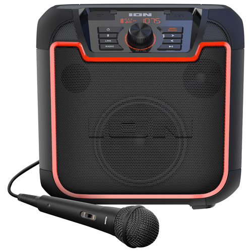 Haut-parleur sans fil rechargeable à microphone résistant aux intempéries Sport iPA129 d'Ion Audio