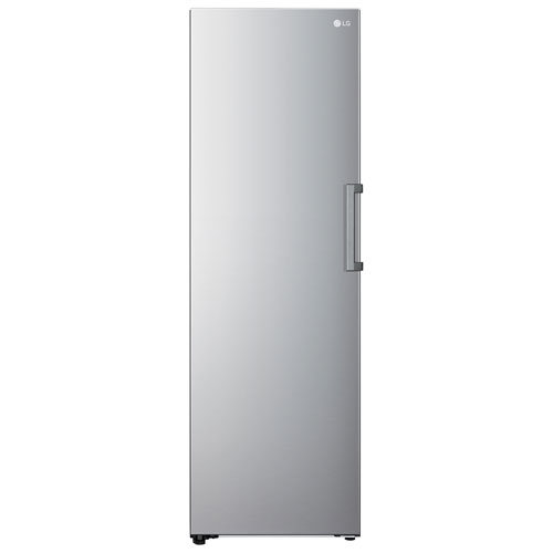 LG 24" 11.4 Cu. Ft. Frost-Free Counter-Depth Column Freezer - Platinum Silver Steel