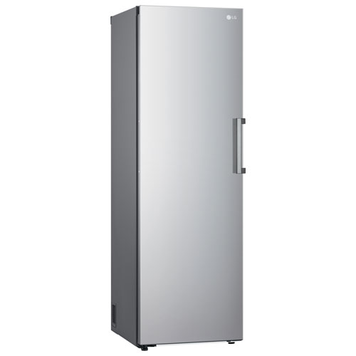 LG 24" 11.4 Cu. Ft. Frost-Free Counter-Depth Column Freezer (LROFC1104V) - Platinum Silver Steel