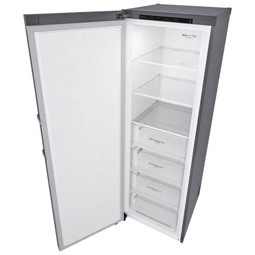 LG 24" 11.4 Cu. Ft. Frost-Free Counter-Depth Column Freezer (LROFC1104V) - Platinum Silver Steel