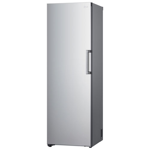 LG 24" 11.4 Cu. Ft. Frost-Free Counter-Depth Column Freezer (LROFC1104V) - Platinum Silver Steel
