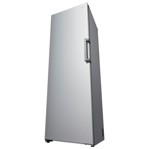 LG 24" 11.4 Cu. Ft. Frost-Free Counter-Depth Column Freezer (LROFC1104V) - Platinum Silver Steel