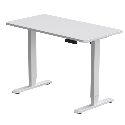 AnthroDesk Sit to Stand Height Adjustable Programmable Standing Desk Workstation with Table Top, 120 x 60 cm [47.2 x 23.6 Inches]
