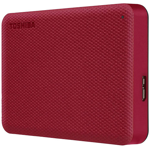 Toshiba Canvio Advance 4TB USB 3.0 External Hard Drive - Red
