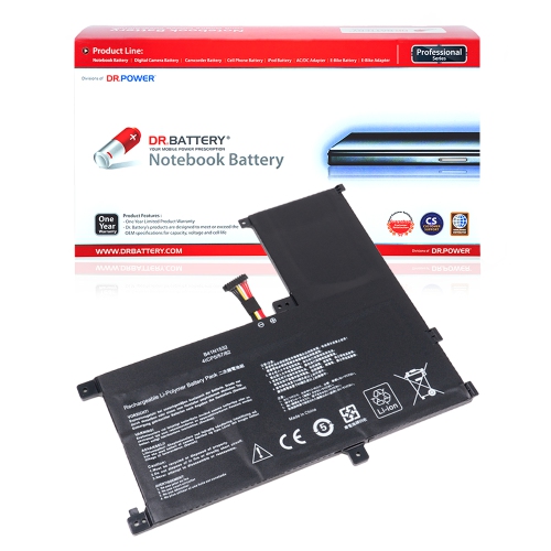 Image 1 de 7.. DR. BATTERIE - Remplacement pour Asus ZenBook Flip UX560UA-FZ016T / UX560UA-FZ017T / UX560UA-FZ018T / 82 / B41N1532