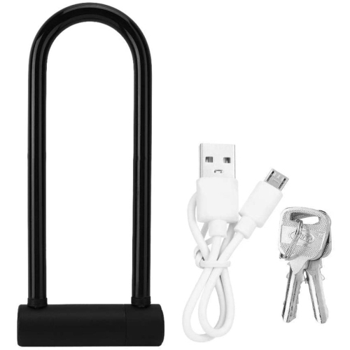 Ancona 7.48" Fingerprint U Shape Bike Lock