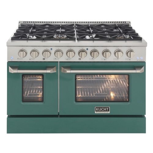 KUCHT 48-in Natural Gas Range with 8 Burners Grill/Griddle and Convection Oven