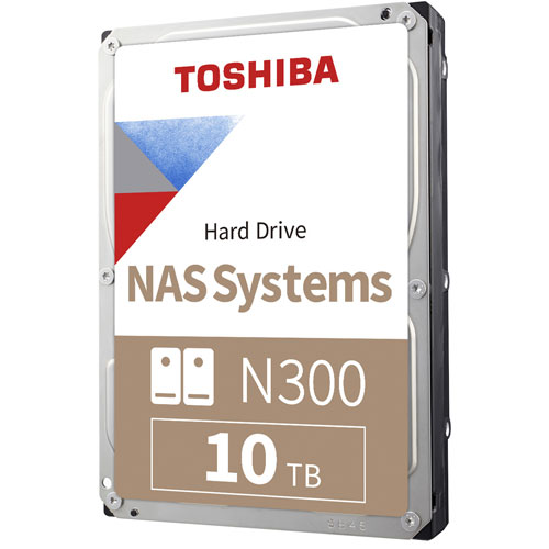 Toshiba N300 10TB 7200RPM SATA NAS Internal Hard Drive