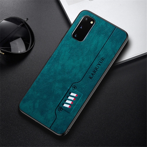 KELVIN  Fashion Leather Texture Shockproof Case Ultra Light Back Cover for Samsung Galaxy A71 (Green)