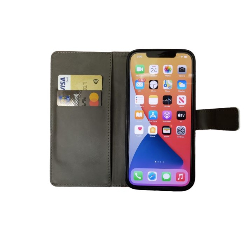 Flip Phone Case Wallet Cover PU Leather case Card Holer Canada Flag Design for iPhone 12 Pro Max