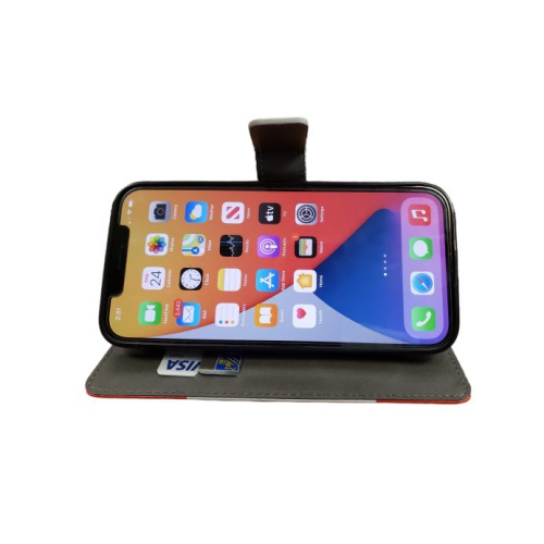 Flip Phone Case Wallet Cover PU Leather case Card Holer Canada Flag Design for iPhone 12 Pro Max