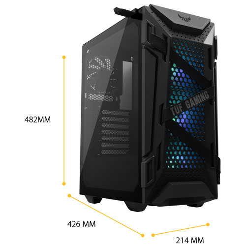 ASUS TUF Gaming GT301 Mid-Tower ATX Computer Case