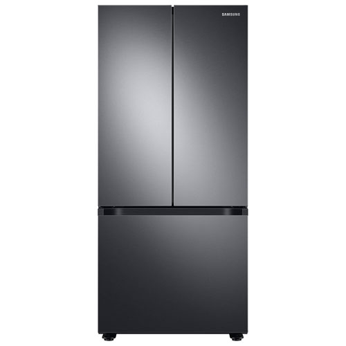 Réfrigérateur à deux portes 22,1 pi³ 30 po de Samsung - Acier inoxydable noir