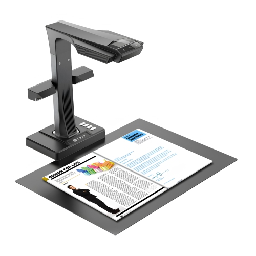 CZUR ET25 Pro Professional Book Scanner, 25MP Document Camera, A3 Overhead Document Scanner, 180+ Languages OCR, Hi-Speed DDR, Support HDMI, USB 2.0,