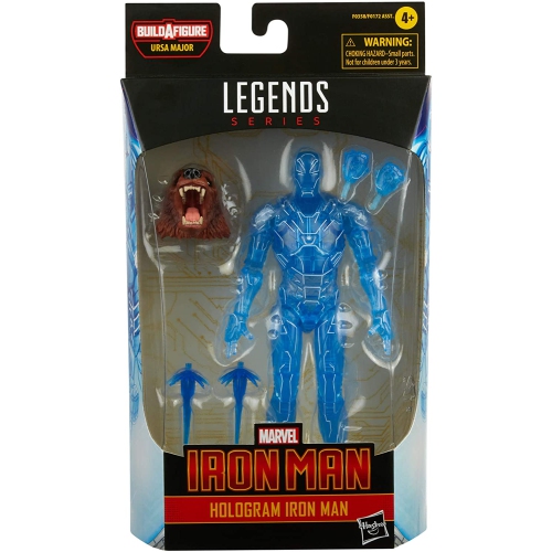MARVEL  Legends Iron Man 6 Inch Action Figure Baf Ursa Major - Hologram Iron Man