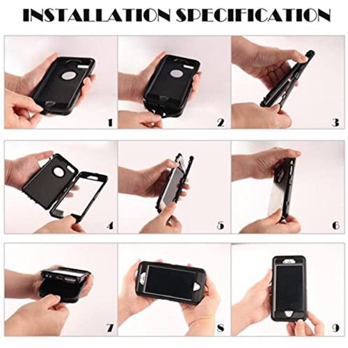 【CSmart】 Anti-Drop Triple 3 Layers Shockproof Heavy Duty Defender Hard Case for iPhone Xs Max, Grey