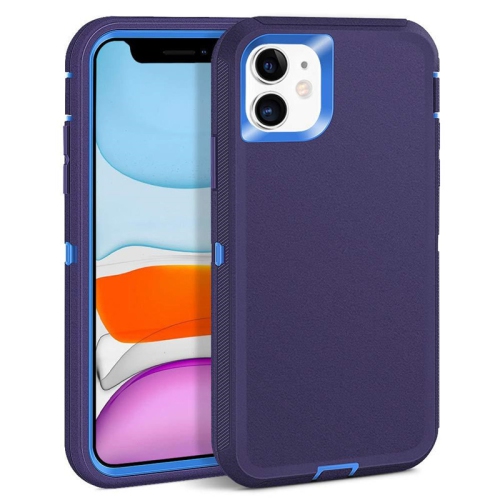 Image 1 de 3.. Siège d’auto robuste antichoc pour iPhone 12 Mini à triple couche de protection contre les chutes de 3 couches, bleu marine