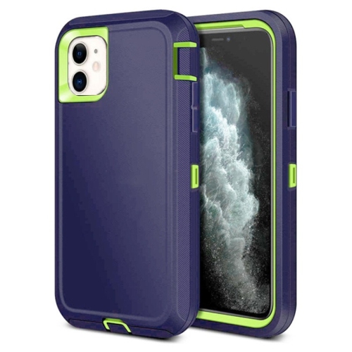 【CSmart】 Étui Coque rigide anti-chute triple 3 couches antichoc robuste Defender pour iPhone 11, citron vert