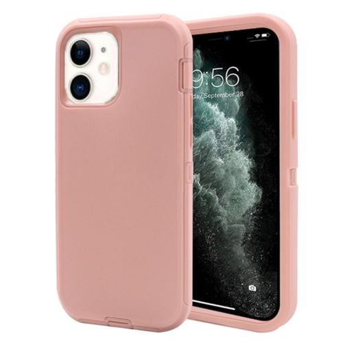CSMART  【】 Anti-Drop Triple 3 Layers Shockproof Heavy Duty Defender Hard Case for Iphone 11 (6.1"), Rose In Gold