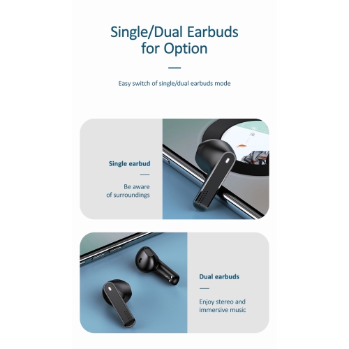 True Wireless Earbuds Bluetooth 5.0 compatible with Android, Apple Airpod, PC. Touch Controls, Super Stereo Bass Sound, 4H Playtime, Noise