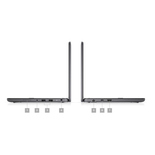 Dell Latitude 3120 Business Laptop 11.6" HD - Pentium N6000 - 8GB RAM - 128GB SSD - Windows 10 Pro - Black by DELL - Refurbished condition - Image 2