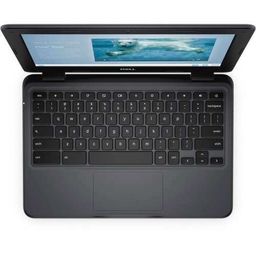 Dell Chromebook 11 3100 11.6" HD Touchscreen - Celeron-N4000 - 4GB RAM - 32GB SSD - ChromeOS - Black by DELL - Refurbished condition - Image 4