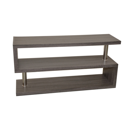 AMX  - Tv Stand, 48 " X 14"x 24 " Wood Pattern In Gray