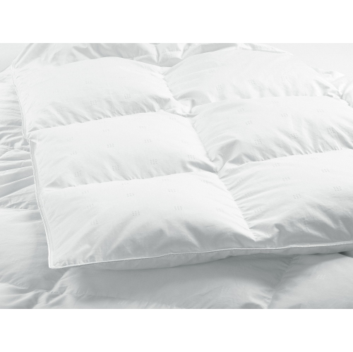 HIGHLAND FEATHER  600 Fill Power Goose Down Duvet 500Tc Pure Cotton Casing With Corner Ties Lisburn, All Seasons, Xking, 45 OZ In White