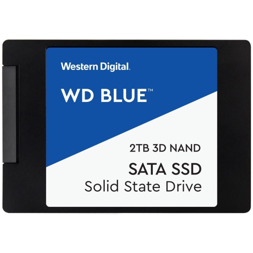 SSD WD Blue 3D NAND 2TB Internal SSD - SATA III 6Gb/s 2.5"/7mm Solid State Drive - WDS200T2B0A