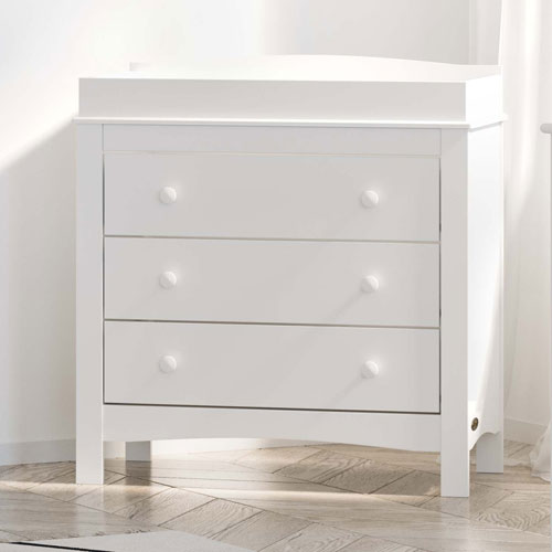 Graco Noah 3-Drawer Changing Table Chest - White