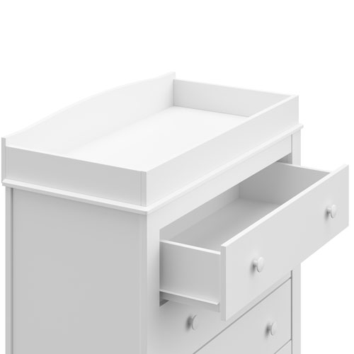 Commode à table à langer avec 3 tiroirs Noah de Graco - Blanc