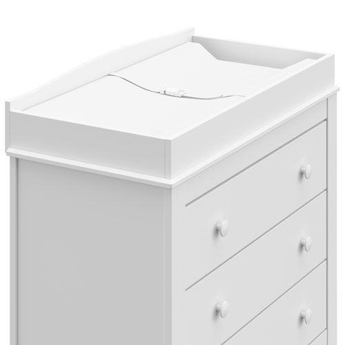 Commode à table à langer avec 3 tiroirs Noah de Graco - Blanc