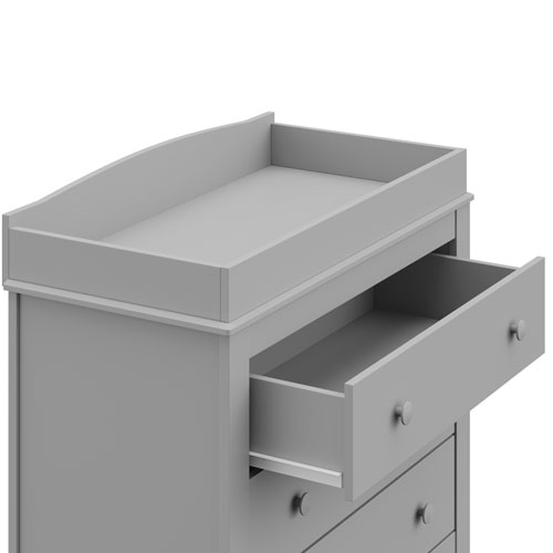 Commode à table à langer avec 3 tiroirs Noah de Graco - Gris galet