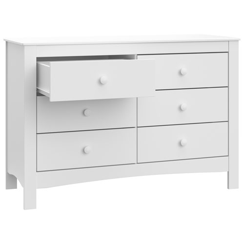 Graco Noah 6-Drawer Double Dresser - White