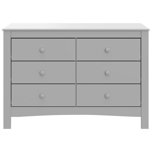 Graco Noah 6-Drawer Double Dresser - Pebble Grey