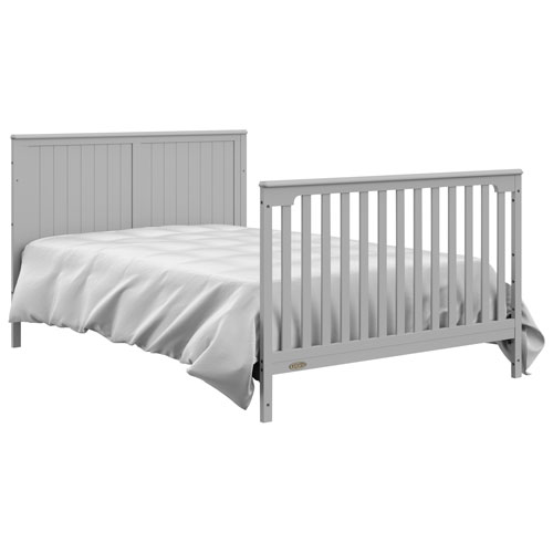 Graco Hadley 4 in 1 Convertible Crib with 3 Drawer Changing Table Pebble Grey Best Buy Canada