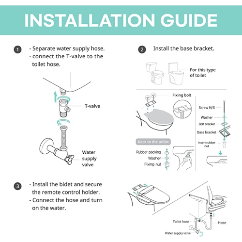 Bidet électronique VOVOSTYLEMENT VB-3000SE, siège allongé, chauffant, sec à chaud et à l'eau - Blanc