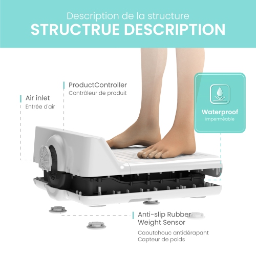 VOVOSTYLEMENT Toilette monobloc allongée intelligente TC-090 avec double chasse automatique, siège chauffant
