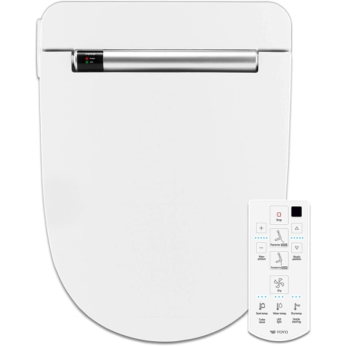 VOVO STYLEMENT VB-4000SE Electronic Bidet, Elongated, UV LED Sterilization, Heated Seat, Warm Dry and Water, Deodorization, Self Cleaning Full Stainl