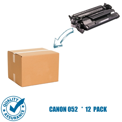 Printer Pro™ 12 Pack Canon 052/Canon-052/canon052 Standard Page Yield Compatible Black Toner Cartridge-Canon Printer ImageClass MF424/MF426/LBP214