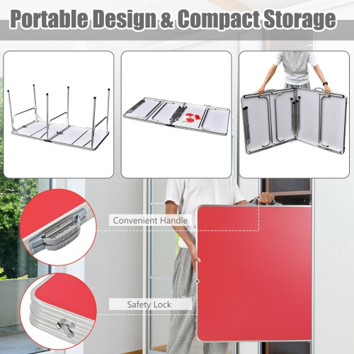 Costway 60" Portable Table Tennis Ping Pong Folding Table w/Accessories Indoor Game