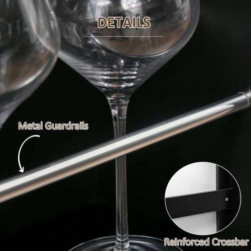 HOMCOM Modern Bar Table, Bar Height Dining Table with 3 Storage Shelves for Kitchen, Dining Room, Living Room, Black