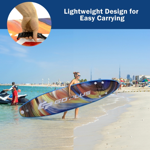 Goplus 10.5'\11' Inflatable Stand Up Paddle Board SUP Surfboard W/ Aluminum Paddle