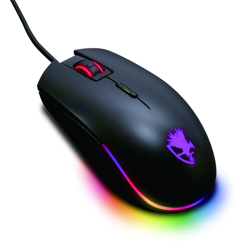 Digifast Nightfall NF24 RGB Gaming Mouse, Symmetrical Design, 50 Million Click Durability, 8 Programmable Buttons, Dynamic DPI Switching, Customized