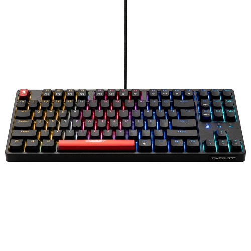 DIGIFAST Mechanical RGB Tenkeyless Gaming Chronus Series Keyboard with Cherry MX Red Switches
