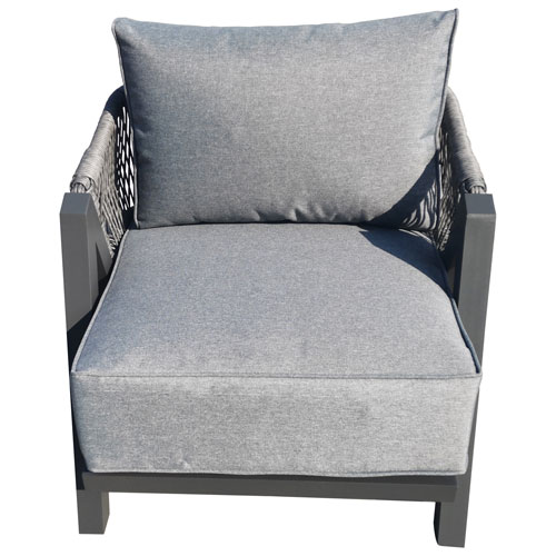 Tramonti Resin Wicker Patio Armchair - Set of 2 - Grey
