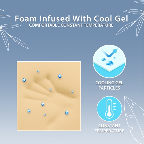 ViscoLogic Blossom Reversible Foam Mattress (Twin Size) CertiPUR-US® Certified Foam