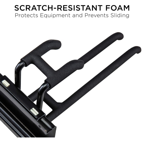 Tool Storage Rack, 8 Piece Garage Organizer, Metal, Wall Mounted, Holder for Broom, Mop, Rake Shovel & Tools, by Right-Hand Storage Solution